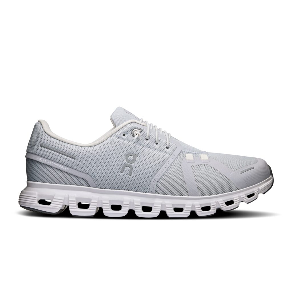 ON Cloud 6 Herren hellgrau Sneaker Seitenansicht