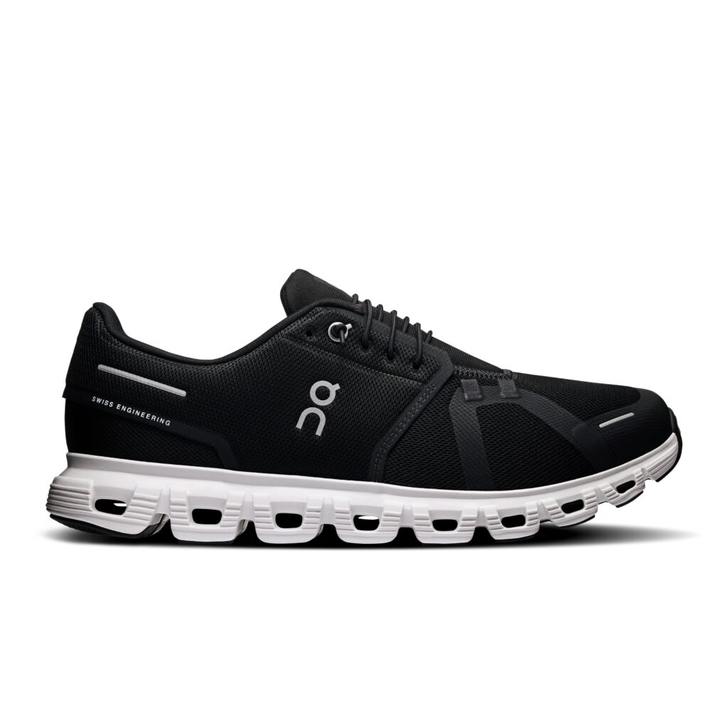 ON Cloud 6 Herren schwarz/weiß Sneaker Seitenansicht