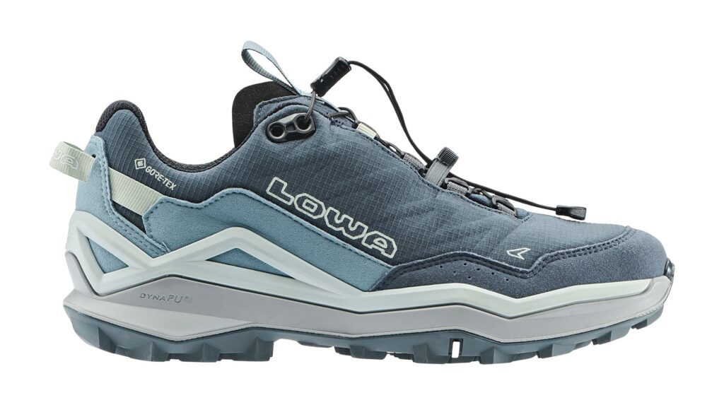 Lowa Maddox Pro GTX Lo SL Damen blau Wanderschuh Seitenansicht