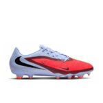 Nike Phantom 6 Low Academy FG/MG blau/rot Fussballschuh Seitenansicht