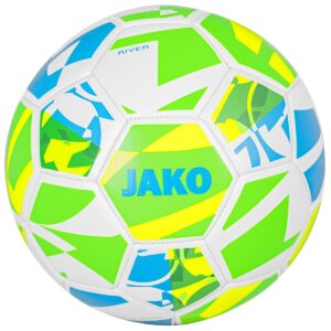 Jako Fußball Lightball River 290g Gr.4 weiß/neongrün/gelb
