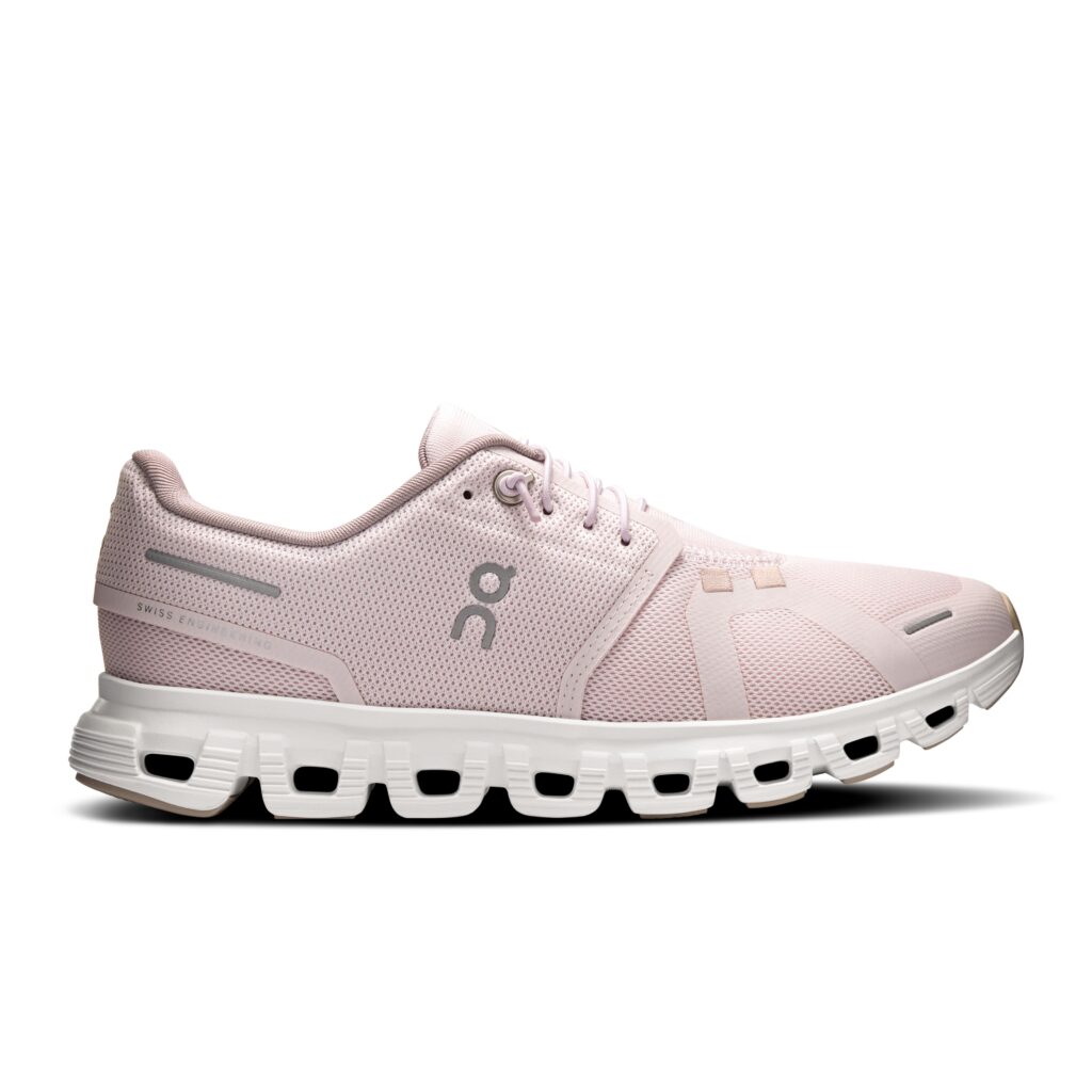 ON Cloud 6 Damen Sneaker rosa Seitenansicht
