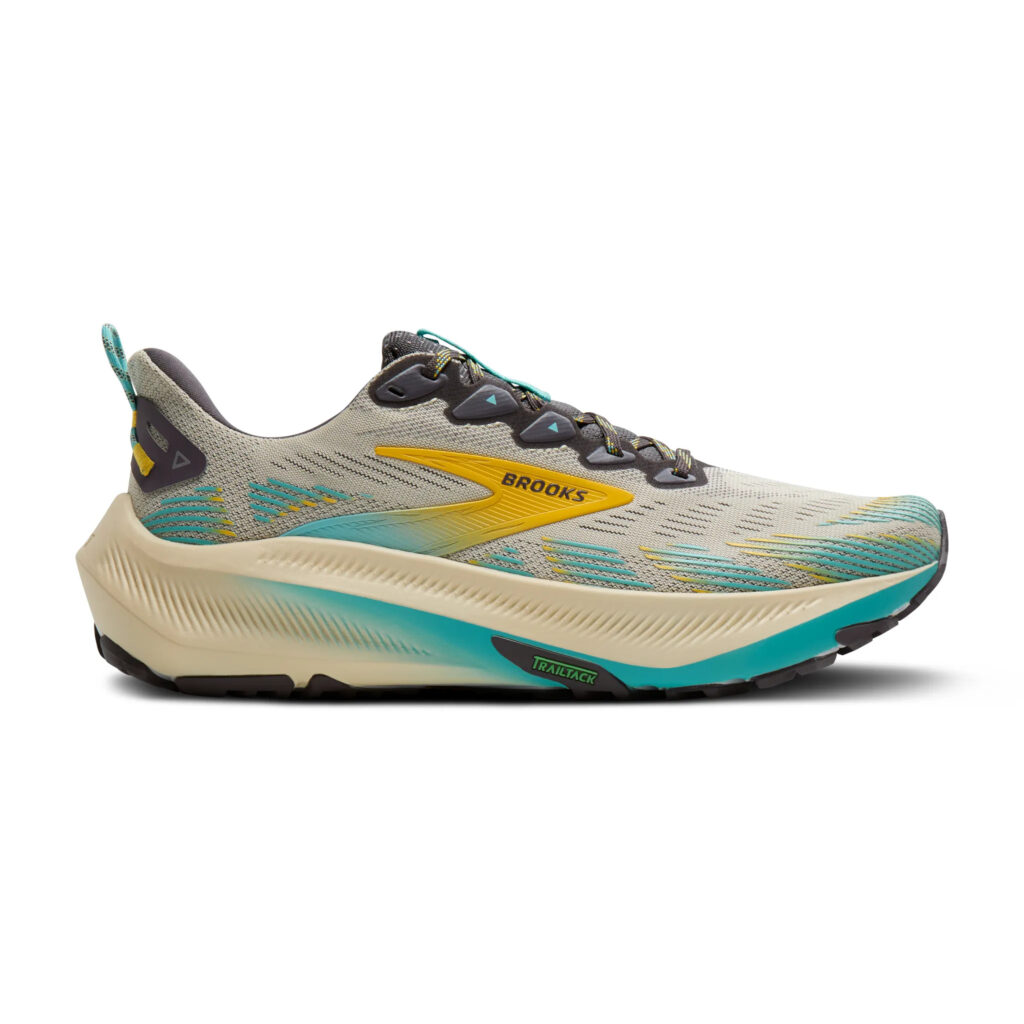 Brooks Laufschuh Ghost Trail Herren grau/blau Trailrunning-Schuh Seitenansicht
