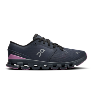 ON Cloud X 4 Damen dunkelblau/pink