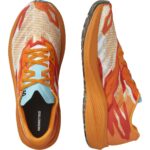 Salomon Laufschuh Aero Volt in Orange/Weiß/Rot – oberseite und seitenansicht