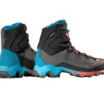La Sportiva Aequilibrium Trek GTX Damen graublaurot Rückseite