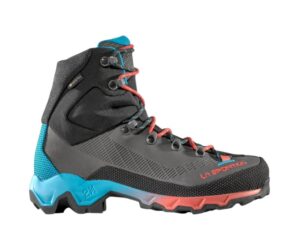 La Sportiva Aequilibrium Trek GTX Damen graublaurot Wanderschuh Seitenansicht