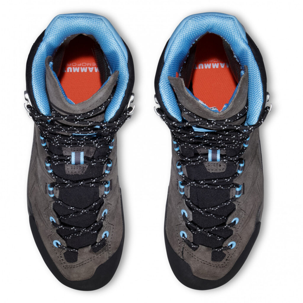Mammut Kento Tour High GTX Damen grau-hellblau Wanderschuh Oberseite