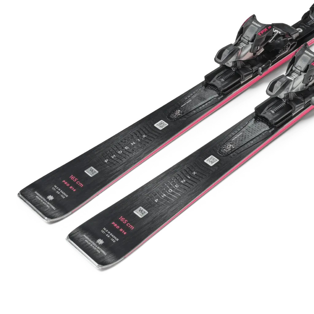 Blizzard Phoenix R14 Pro Damen + TPX12 Demo W – Detailansicht Skiende