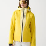 Colmar Skijacke Yin & Yang Damen in Gelb – Frontansicht