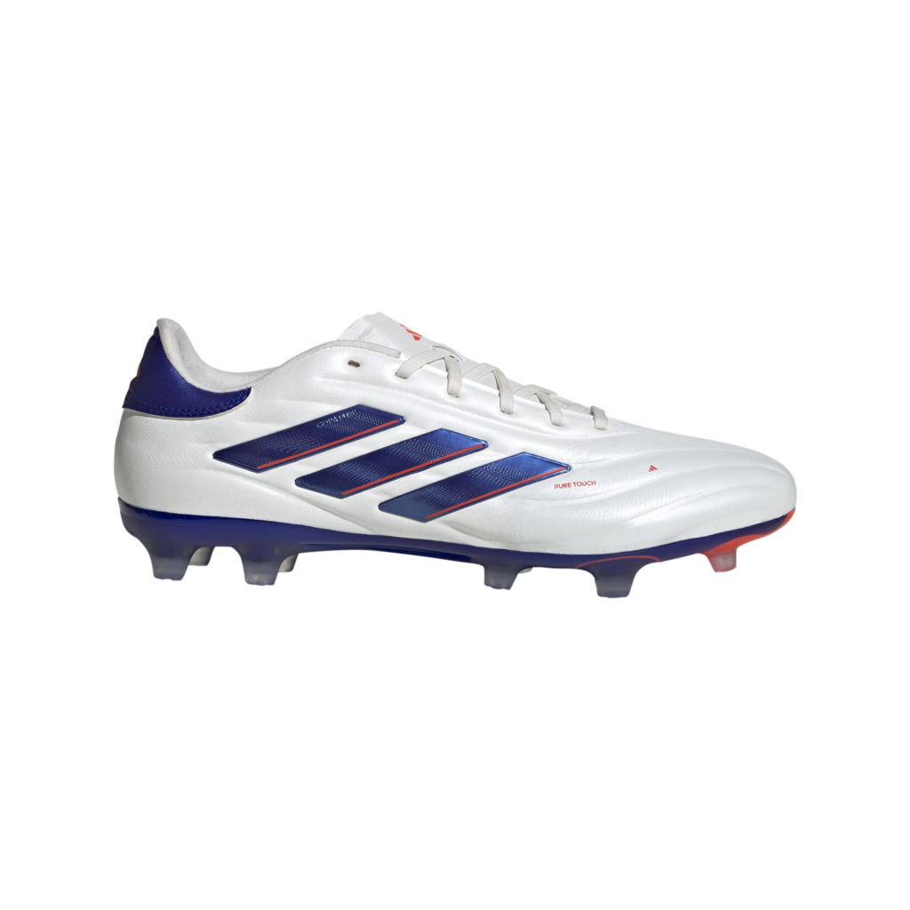 Adidas Copa Pure 2 Pro FG Fußballschuh weiß blau Seitenansicht