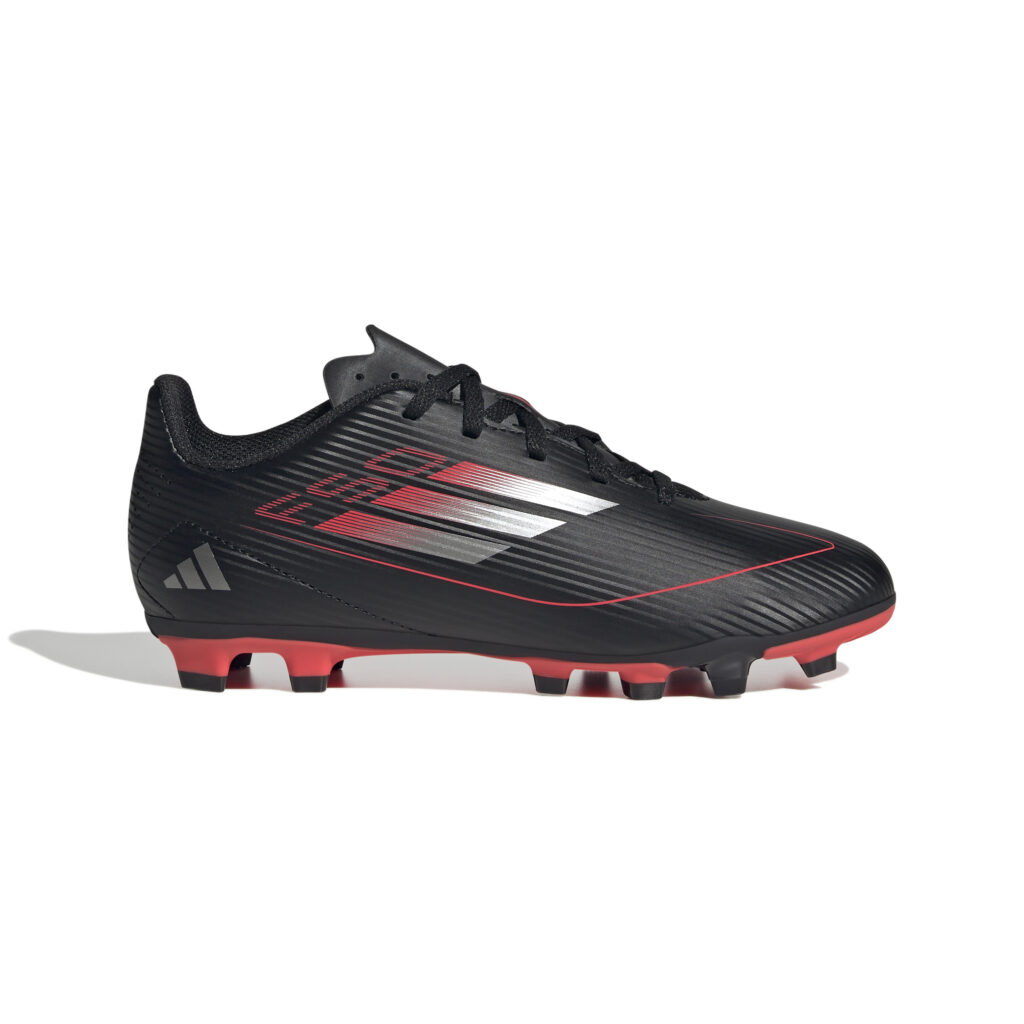 Adidas F50 Club Kinder Fußballschuh schwarz Seitenansicht