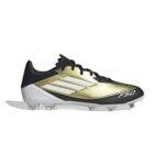 Adidas F50 League FG/MG Messi Fußballschuh gold schwarz Seitenansicht