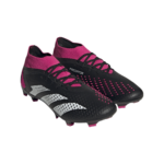 adidas Predator Accuracy.2 FG Fußballschuh in Schwarz/Pink - Paaransicht