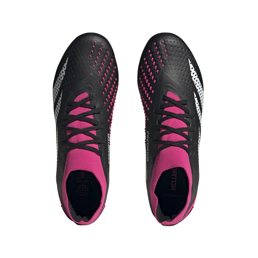 adidas Predator Accuracy.2 FG Fußballschuh in Schwarz/Pink - Ansichtoben