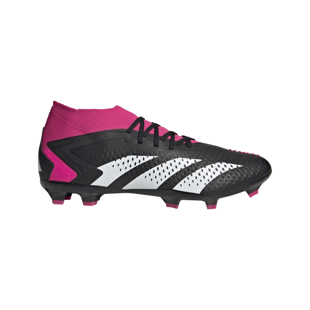 adidas Predator Accuracy.2 FG Fußballschuh in Schwarz/Pink – Seitenansich