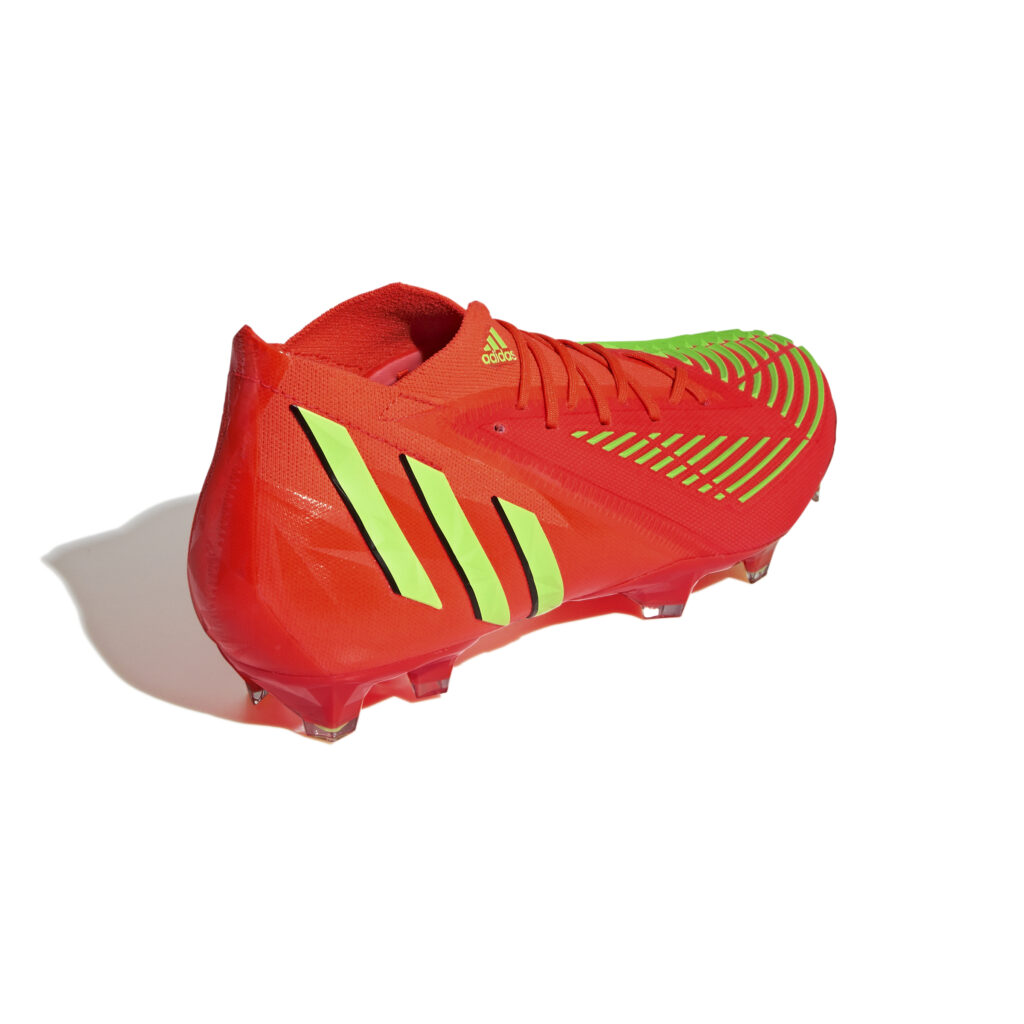 adidas Predator Edge.1 FG Fußballschuh in Rot/Neongrün – rueckansicht