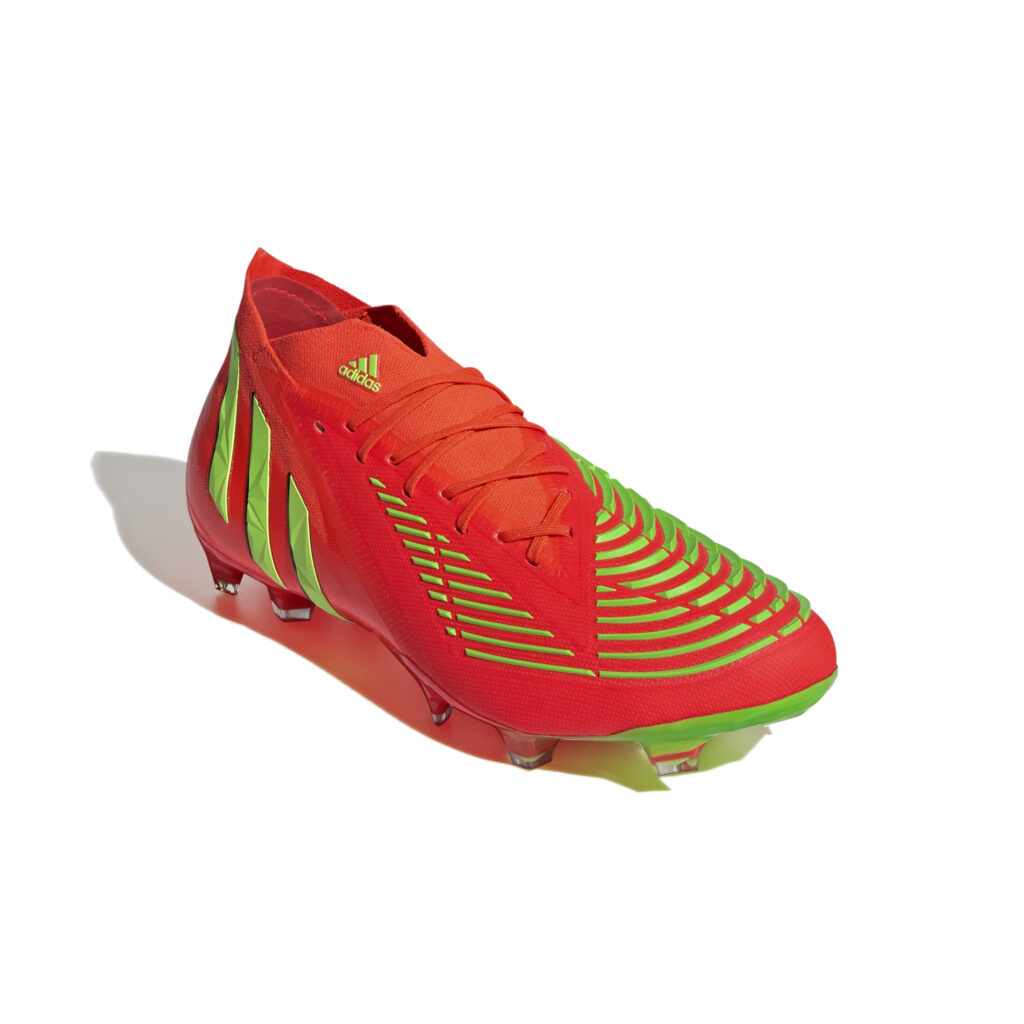 adidas Predator Edge.1 FG Fußballschuh in Rot/Neongrün – vorne