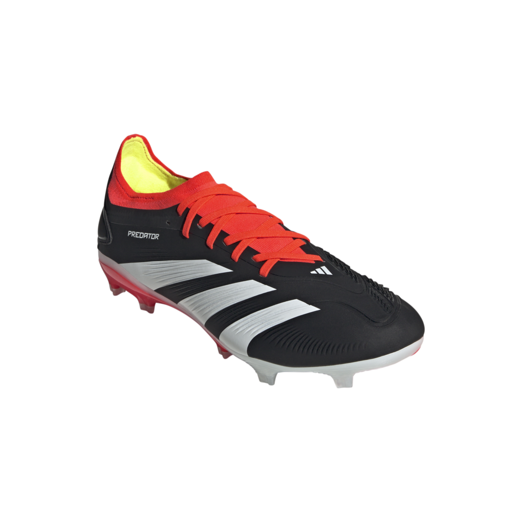 adidas Predator Pro FG Fußballschuh in Schwarz/Rot – Frontalansicht