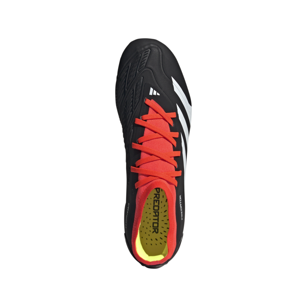 adidas Predator Pro FG Fußballschuh in Schwarz/Rot – oben