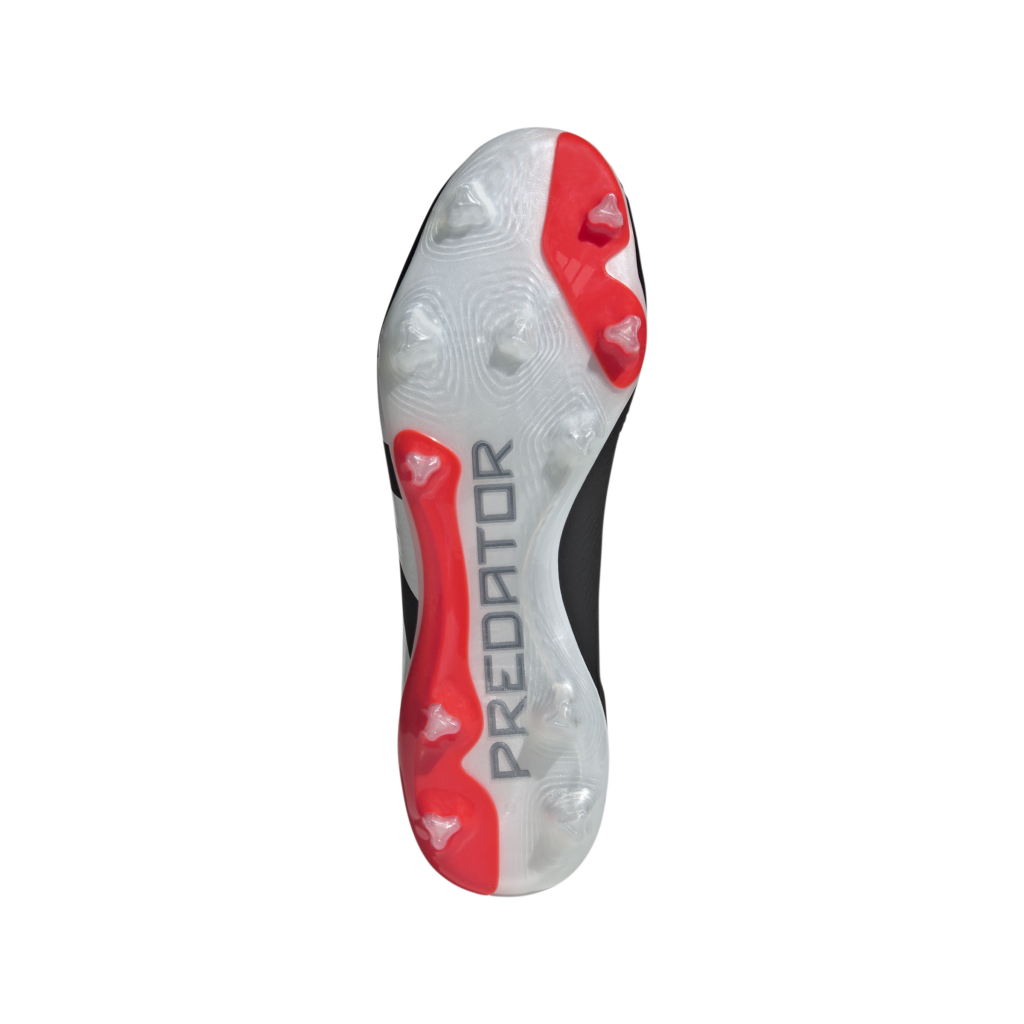 adidas Predator Pro FG Fußballschuh in Schwarz/Rot – Sohle