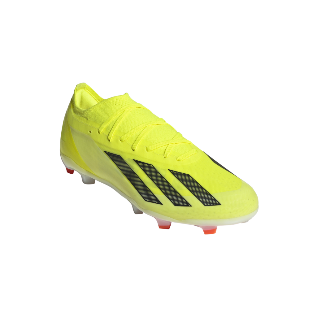 adidas X Crazyfast Pro FG Fußballschuh in Neongelb – frontalansicht
