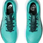 Asics Gel-Nimbus 27 Herren grün Laufschuh Draufsicht