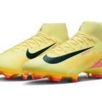 Nike Mercurial Superfly 10 Academy KM Fußballschuh gelb Detailansicht