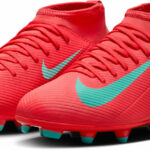 Nike Mercurial Superfly 10 Club Kinder Fußballschuh rot Detailansicht