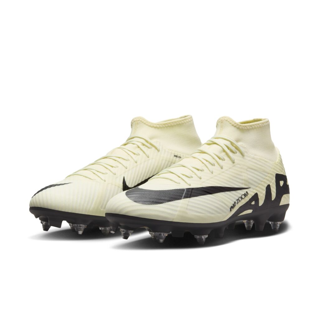 Nike Mercurial Superfly 9 Academy SG-Pro Fußballschuh creme Frontalansicht