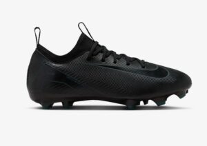Nike Mercurial Vapor 16 Academy Kinder Fußballschuh schwarz Seitenansicht