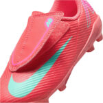 Nike Mercurial Vapor 16 Club Kinder Fußballschuh rot Klettverschluss Detailansicht