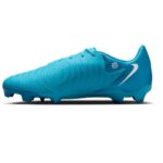 Nike Phantom GX 2 Academy FG/MG Fußballschuh blau Seitenansicht