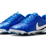 Nike Tiempo Legend 10 Academy FG/MG Fußballschuh blau Frontalansicht