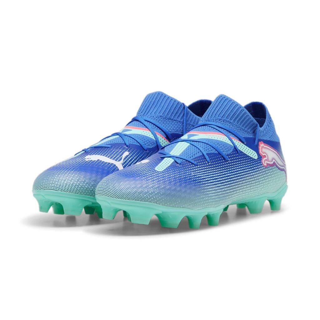 Puma Future 7 Pro FG/AG Fußballschuh blau Paaransicht