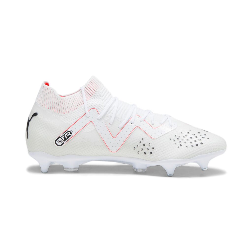 Puma Future Pro MxSG Fußballschuh in Weiß/Rot – Innenseite