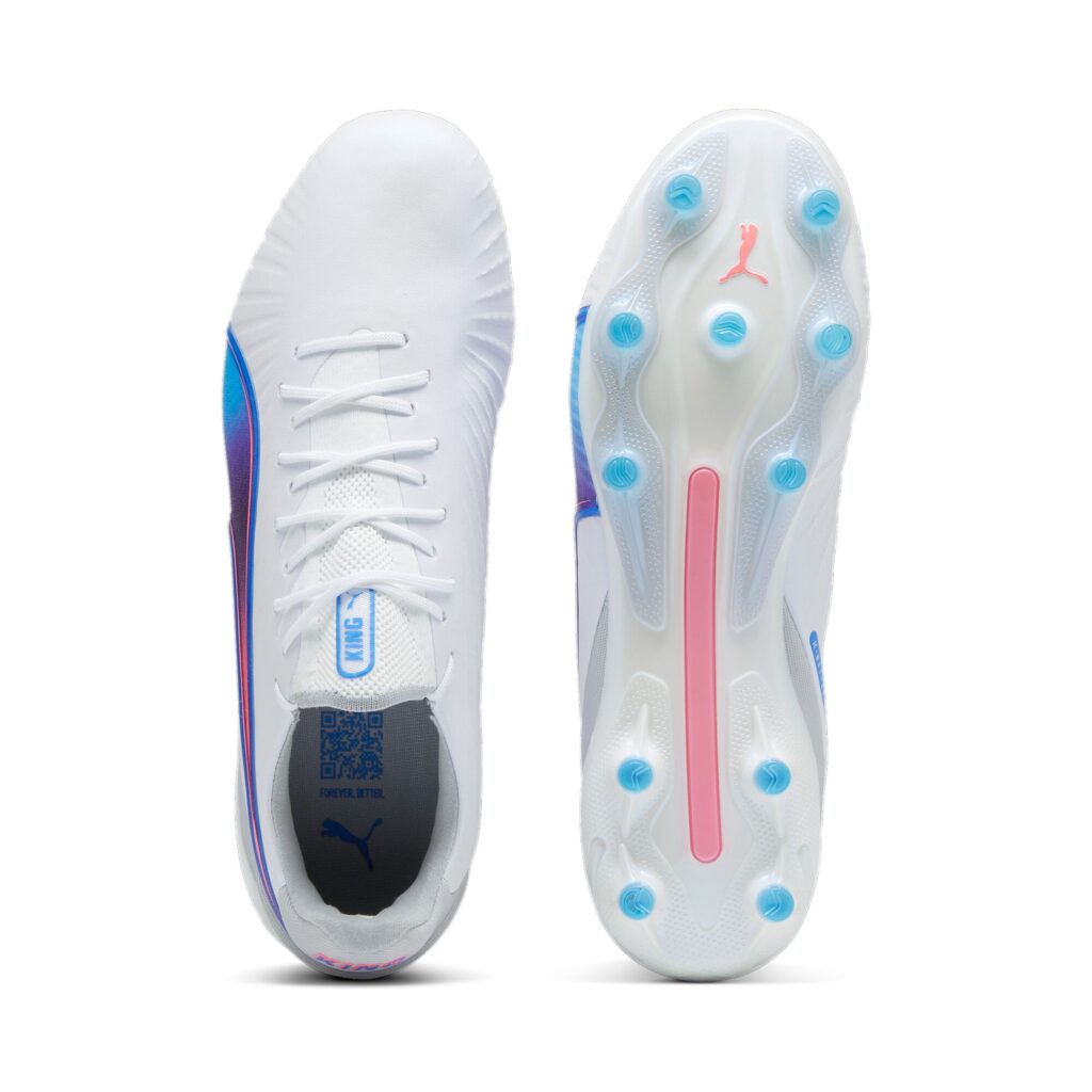 Puma King Ultimate FG/AG Fußballschuh weiß Sohle