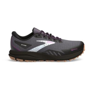 Brooks Divide 4 GTX Damen-Trailrunningschuh in Schwarz/Grau – Seitenansicht