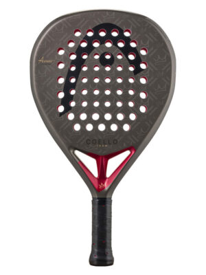 HEAD Coello Team Padelschläger in Grau/Rot – Rückseite
