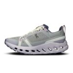 ON Cloudsurfer Trail Damen-Trailrunningschuh in Silber/Grau – Innenseite