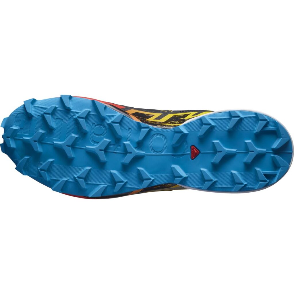 Salomon Speedcross 6 Herren-Trailrunningschuh in Schwarz/Blau/Rot – Sohle