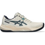 Asics Gel-Challenger 15 Clay Herren Tennisschuh weiß blau Seitenansicht