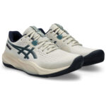 Asics Gel-Challenger 15 Clay Herren Tennisschuh weiß blau Vorderseite