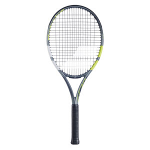 Babolat Evo Aero Gen 2 Tennisschläger grau gelb besaitet Vorderansicht