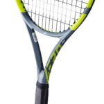 Babolat Pure Aero 98 Gen 9 Tennisschläger grau gelb unbesaitet Herzansicht