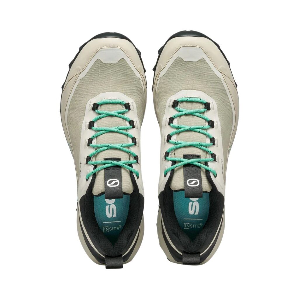 Scarpa Ribelle Cross 2 GTX Damen grau-türkis Oberseite