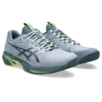 Asics Solution Speed FF 4 Clay Herren Tennisschuh grau blau Vorderseite