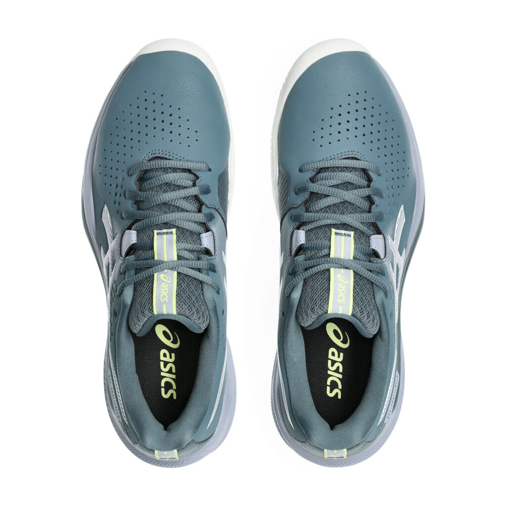 Asics Gel-Challenger 15 Clay Herren Tennisschuh grau blau Oberseite