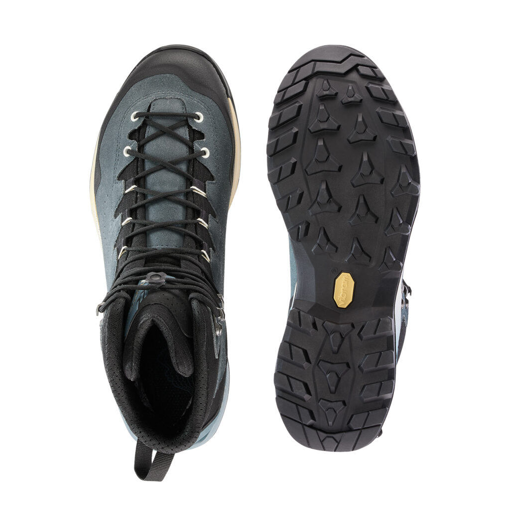 Lowa Explorer GTX Mid Herren blau/schwarz Wanderschuh Oberseite und Sohle