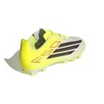 Adidas F50 Club Kinder Fußballschuh gelb Hinteransicht